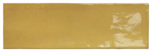 Żółta płytka ścienna Seville Honey o błyszczącej powierzchni i delikatnej strukturze