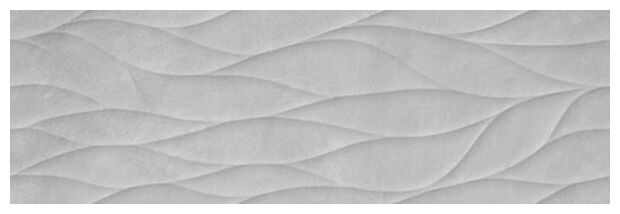 Matowa płytka Intro Gris Motion dekor 30x90 z delikatnym strukturalnym wzorem fal
