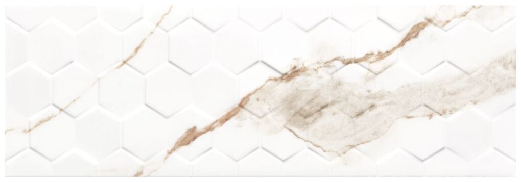 ceramika color calacatta gold hexagon płytka ścienna 25x75 - zdjęcie główne