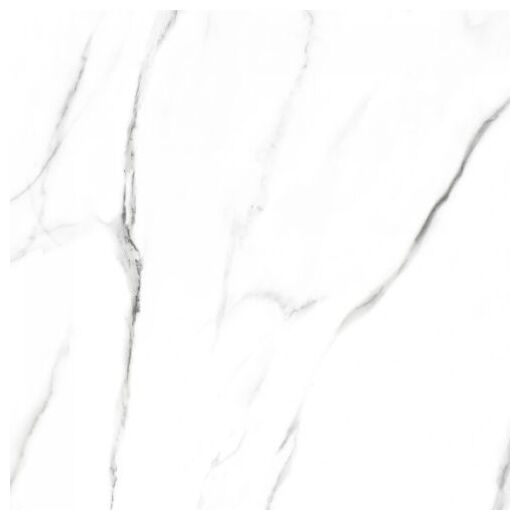 Roswell White gres rektyfikowany z matową powierzchnią i wzorem delikatnych żyłek marmuru