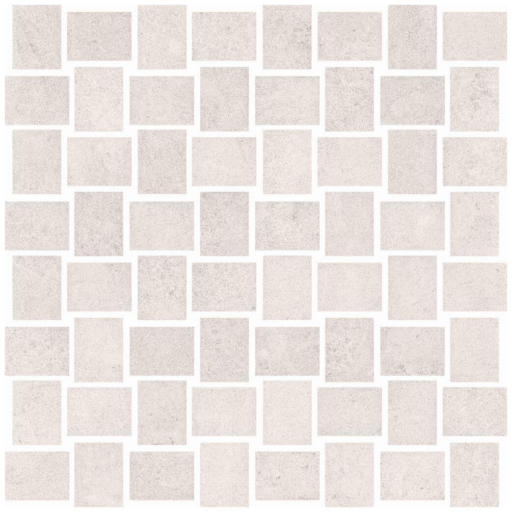Matowa mozaika gresowa Prince White 30x30 imitująca kamień w jasnym odcieniu z subtelnym wzorem