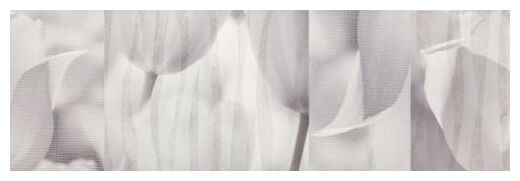 ceramika końskie tulip grey dekor 25x75 - zdjęcie główne