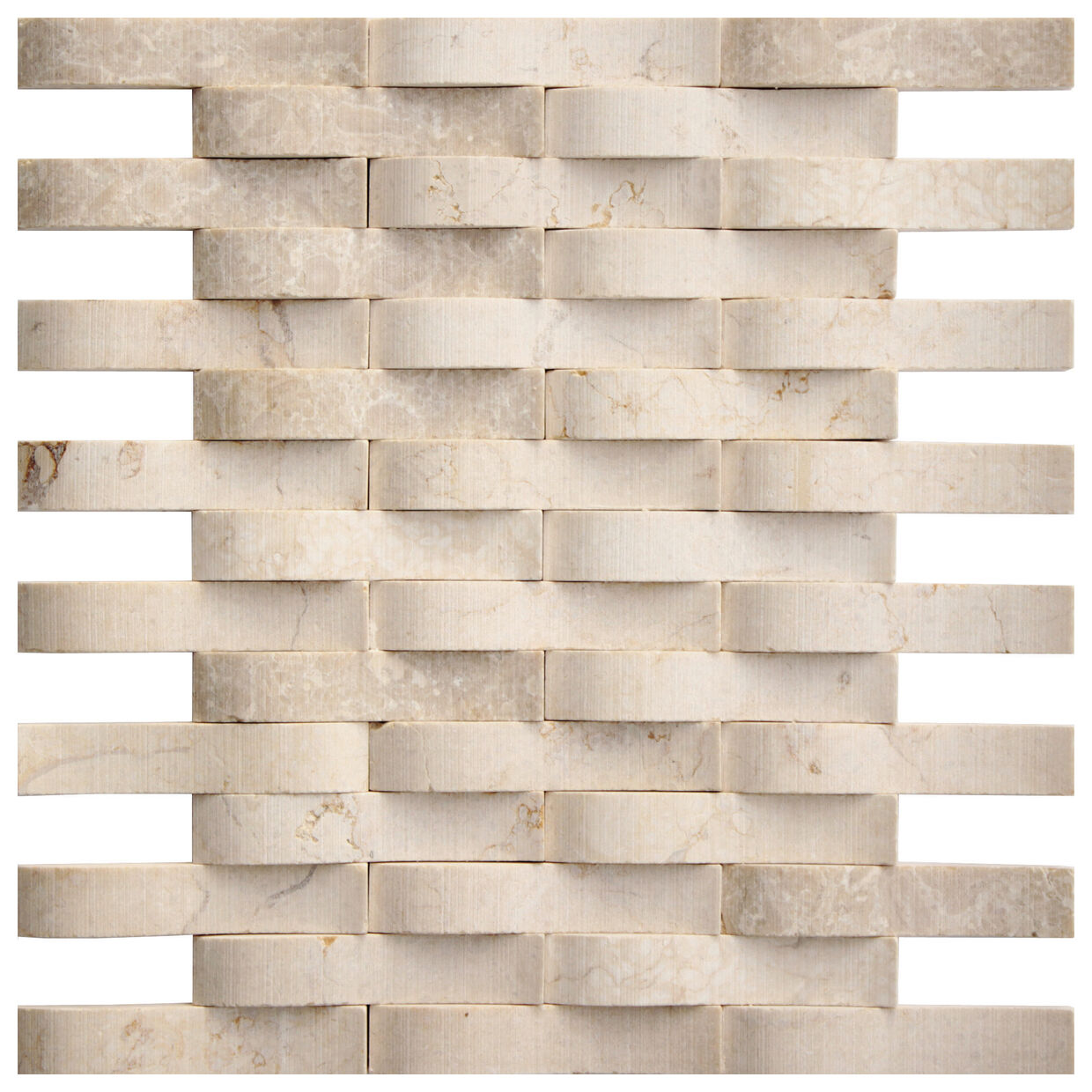 Beżowa Shell mozaika Kamienna 25x30 Mk-26 o matowej strukturze i kamieniopodobnym wygladzie