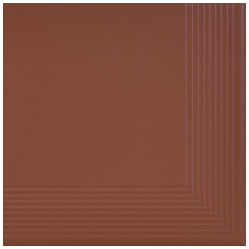 cerrad burgund gładka stopnica narożna mat 30x30 - zdjęcie główne