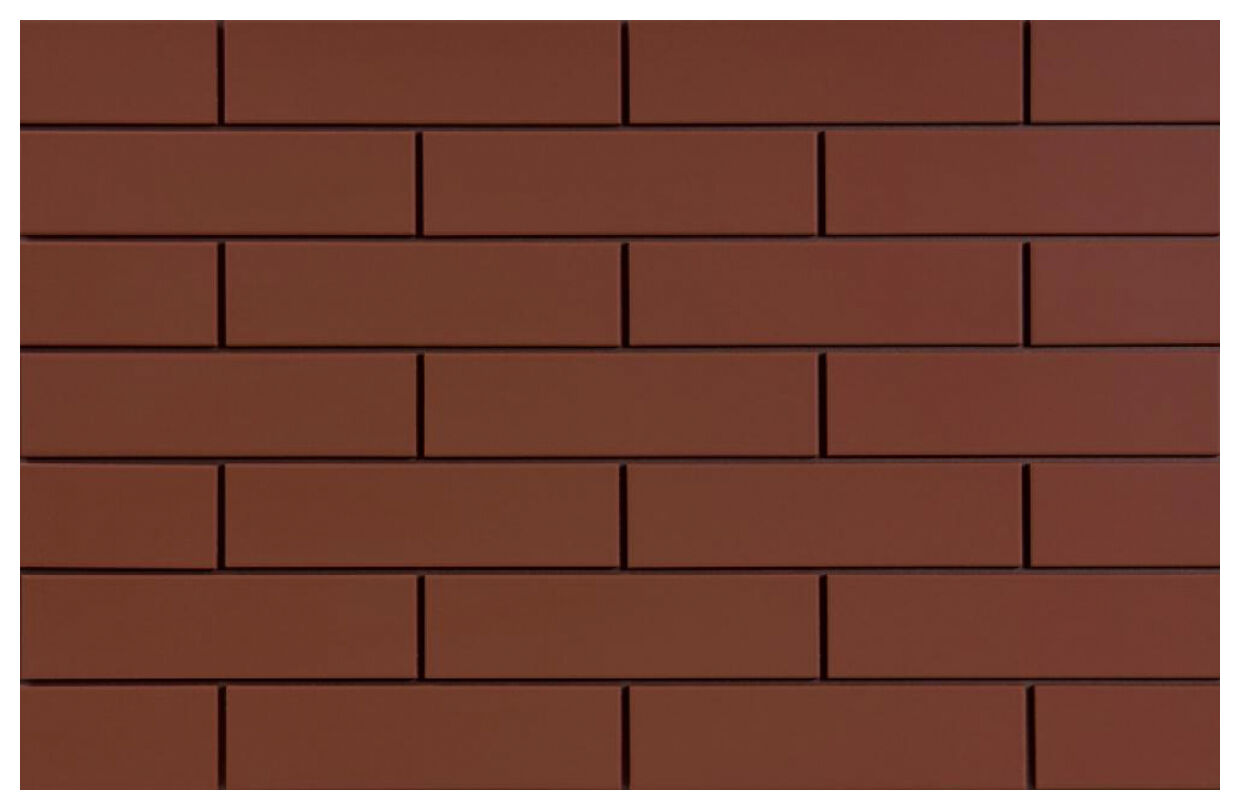 cerrad burgund gładka elewacja mat 6.5x24.5 