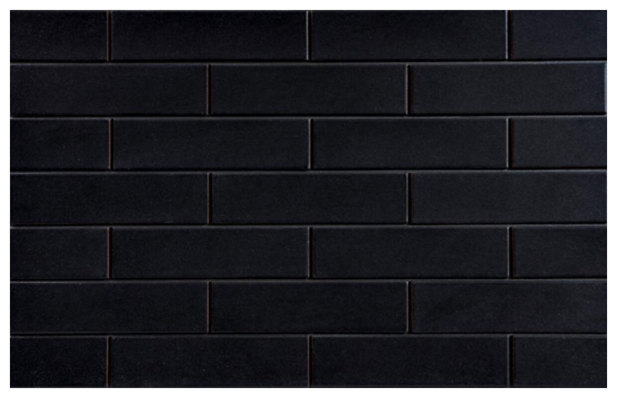 cerrad nero gładka elewacja szkliwiona 6.5x24.5 - zdjęcie główne