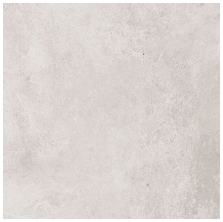 Matowy gres Tacoma White 79,7x79,7 z jasnoszarym wzorem przypominającym naturalny kamień