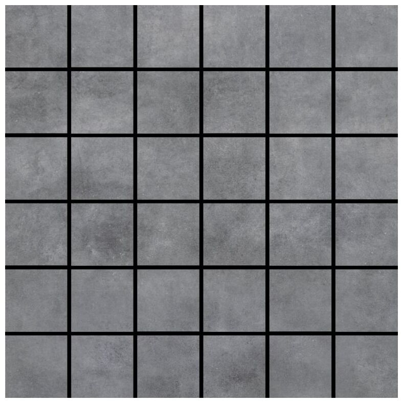 Mozaika gresowa Batista Steel w odcieniu szarości z efektem betonu i subtelnym połyskiem