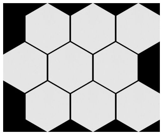 cerrad cambia white mozaika heksagon lappato rektyfikowana 27.53x33.4x0.8 - zdjęcie główne