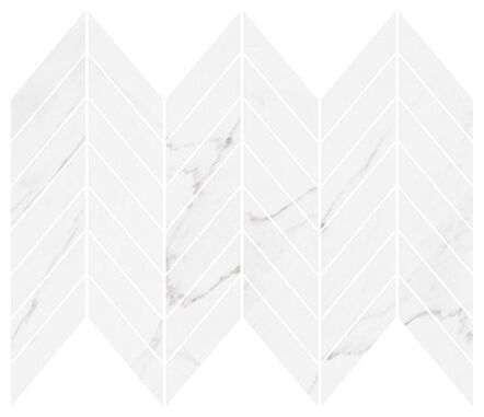 cersanit marinel white chevron glossy mosaic 29.8x25.5 - zdjęcie główne