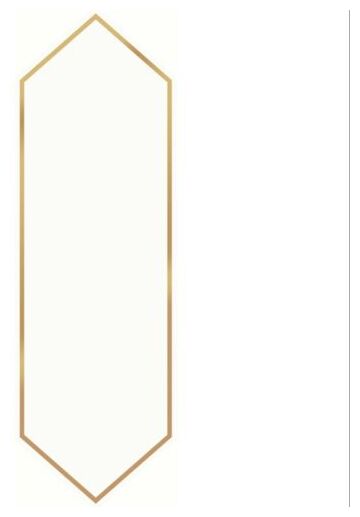 cersanit big arrow gold glossy dekor 12.8x39.8 - zdjęcie główne