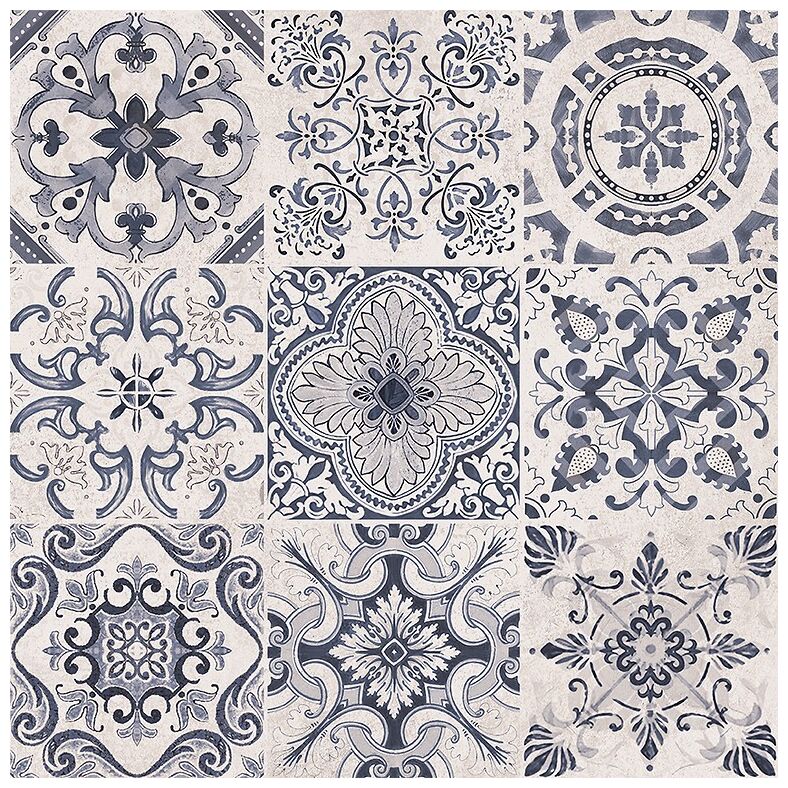 cersanit primero patchwork blue gres lappato rektyfikowany 59.8x59.8 - zdjęcie główne