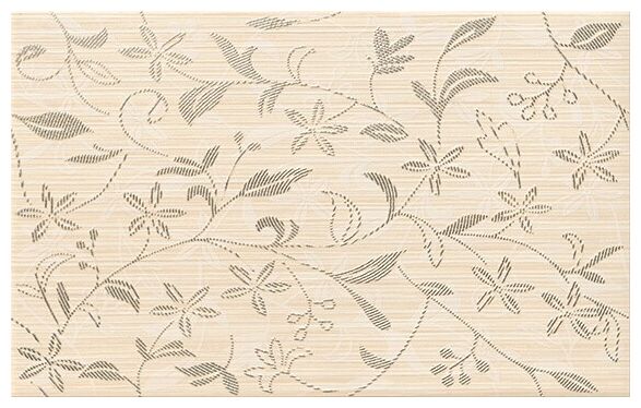 cersanit tanaka cream flower dekor 25x40 - zdjęcie główne