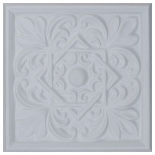 Biala płytka Cevica White mat 15x15 cm z delikatnym strukturalnym wzorem i matowa powierzchnia