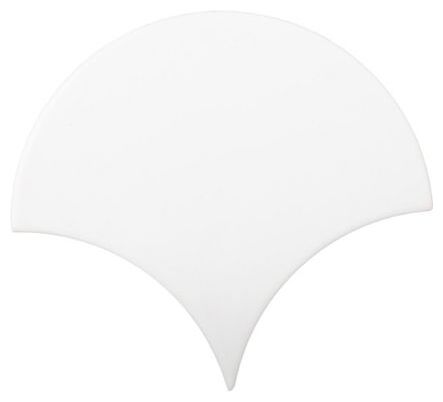 cil decor escama white glossy płytka ścienna 15.5x17 - zdjęcie główne