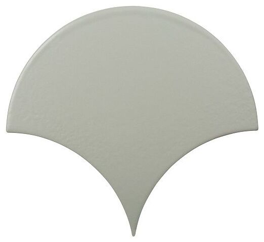 Matowa płytka Escama Olive Medium w kształcie heksagonu w odcieniu zielono-szarym