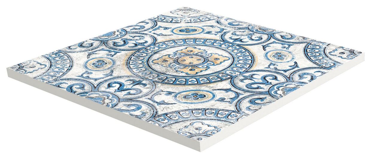 cotto tuscania fruhling dekore geometrisch płytka tarasowa gres rektyfikowany 61x61x2 - zdjęcie nr: 2