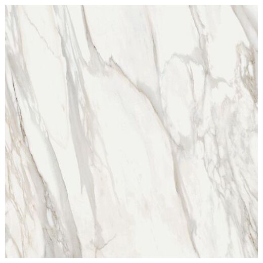 Gres White Marble Statuario 61x61 o matowej powierzchni i marmurowym wzorze z szarymi żyłkami - zdjęcie nr: 2