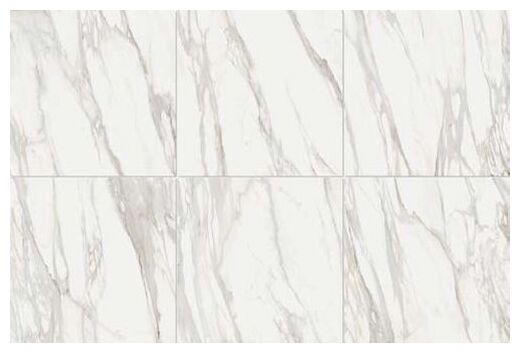 Gres White Marble Statuario 61x61 o matowej powierzchni i marmurowym wzorze z szarymi żyłkami - zdjęcie nr: 3