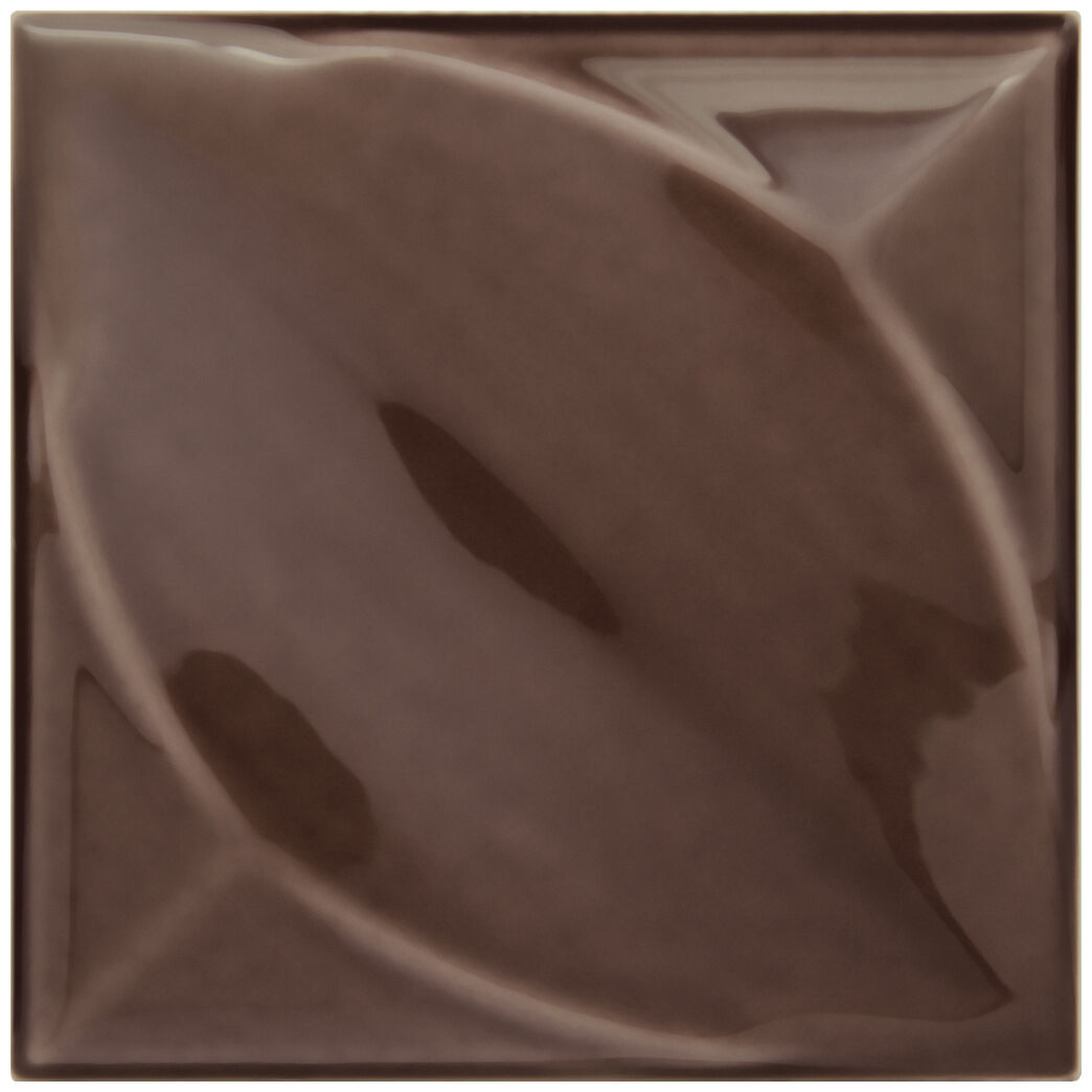 decus hoja chocolate brillo płytka ścienna 15x15 - zdjęcie główne
