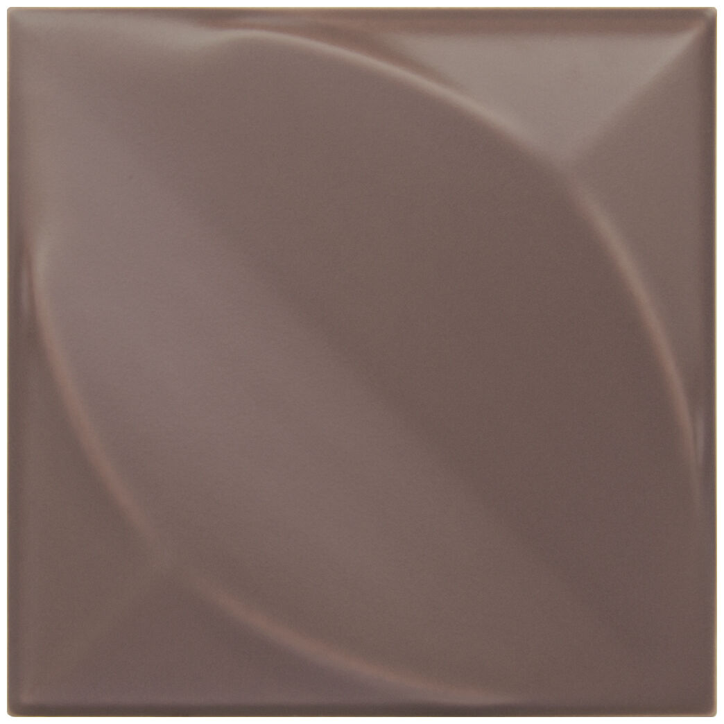 decus hoja chocolate mate płytka ścienna 15x15 - zdjęcie główne