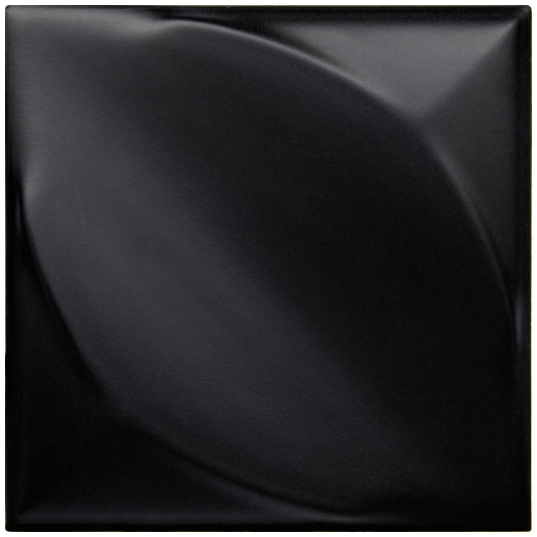 decus hoja negro mate płytka ścienna 15x15 - zdjęcie główne