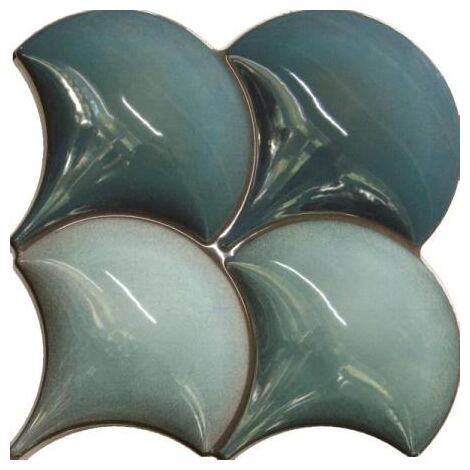 decus escama green płytka ścienna 21x21 - zdjęcie główne