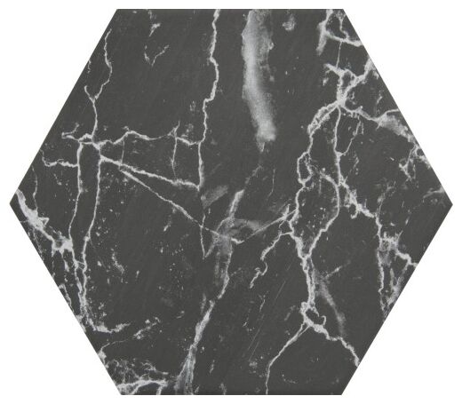 decus marmol marquina hexagono gres 14x16.3 - zdjęcie nr: 2