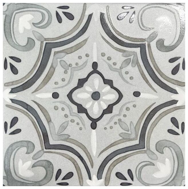 Decus Verso Hidraulico Cobalto gres 20x20 - gres hiszpański w stylu vintage
