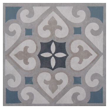 decus vintage azul 09 gres mat 20x20 - zdjęcie główne