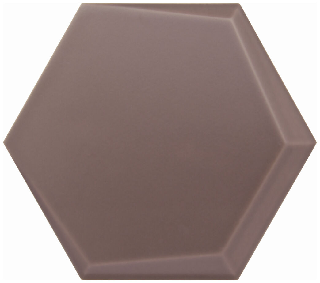 decus hexagono cuna chocolate mate płytka ścienna 15x17 - zdjęcie główne