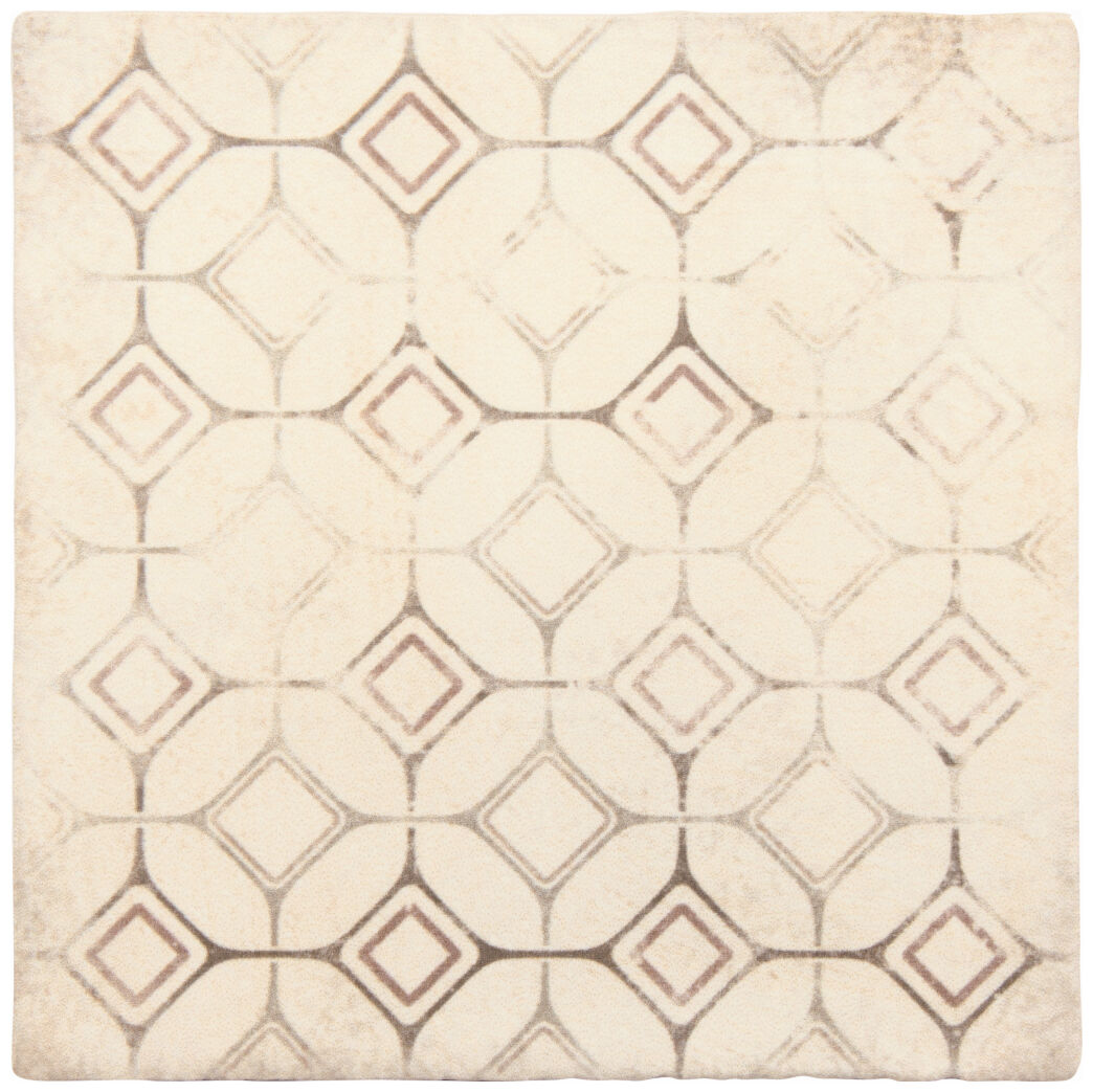 decus retro crema decor płytka ścienna 15x15 - zdjęcie główne