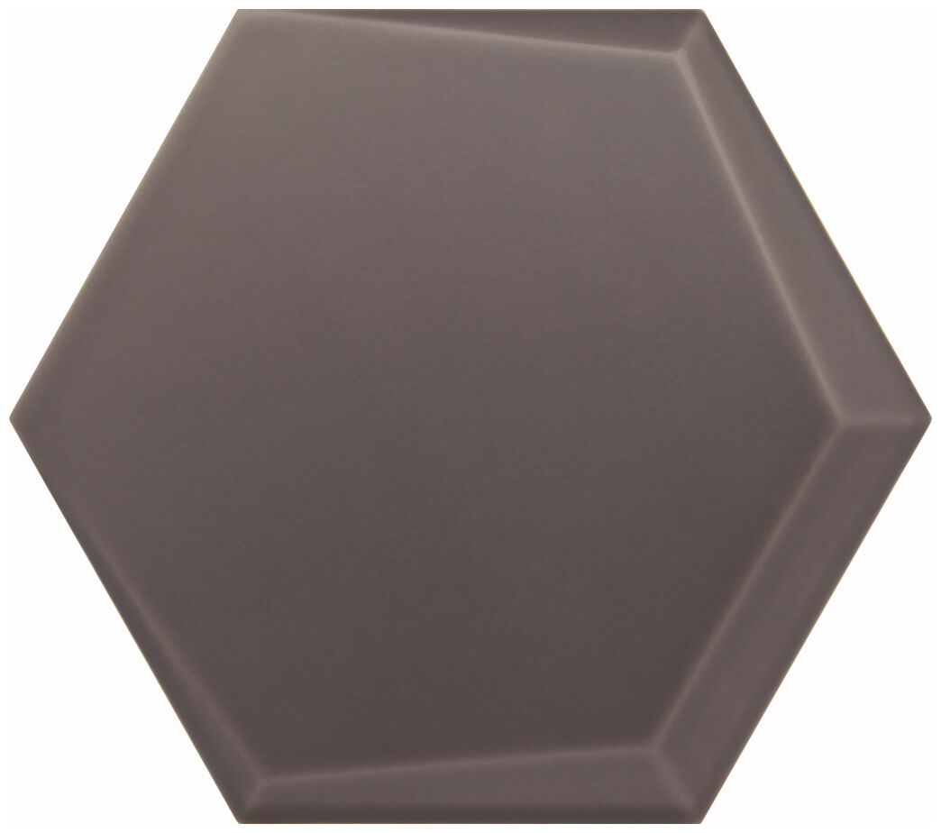 decus hexagono cuna grafito mate płytka ścienna 15x17 - zdjęcie główne