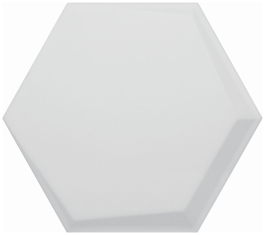 decus hexagono cuna blanco mate płytka ścienna 15x17 - zdjęcie główne