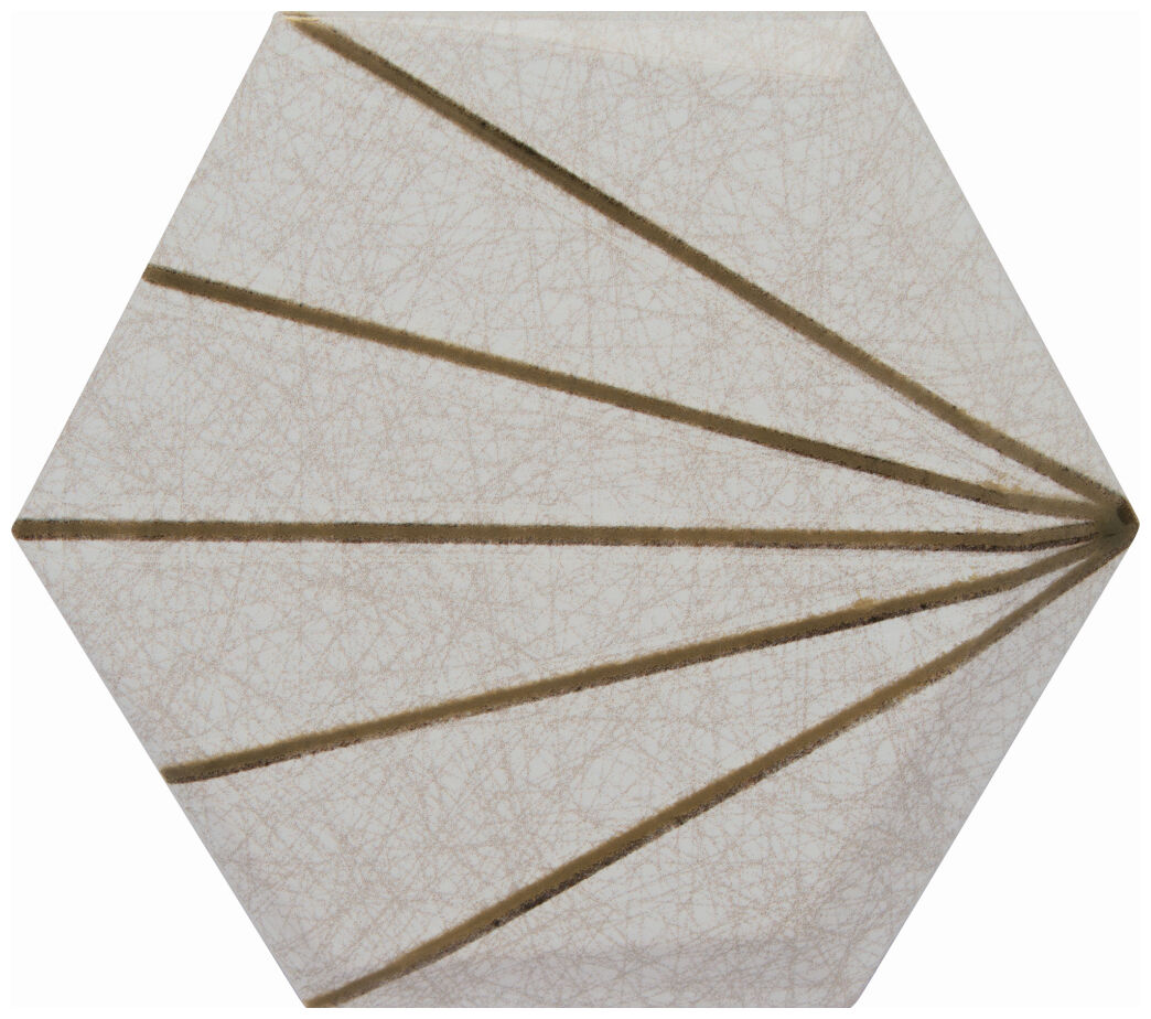 decus hexagono cuna crema line dekor 15x17 - zdjęcie główne