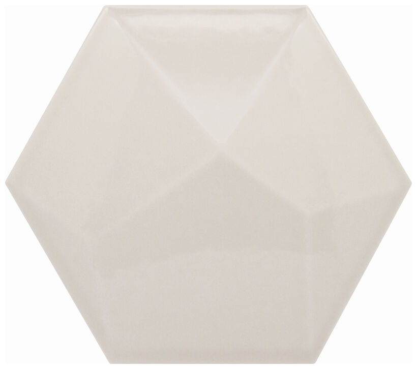 decus hexagono piramidal perla brillo płytka ścienna 15x17 - zdjęcie główne