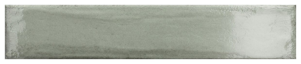 Delconca Frammenti Verde Acqua Brick płytka ścienna 7.5x40 - zielona płytka w formie cegiełki