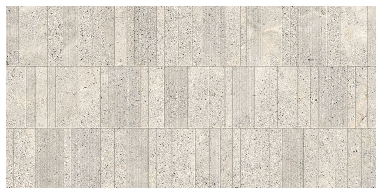 Domino Oxide Beige GEO STR gres mat rektyfikowany 59.8x119.8x0.8 - beżowy gres 3d łazienkowy i kuchenny