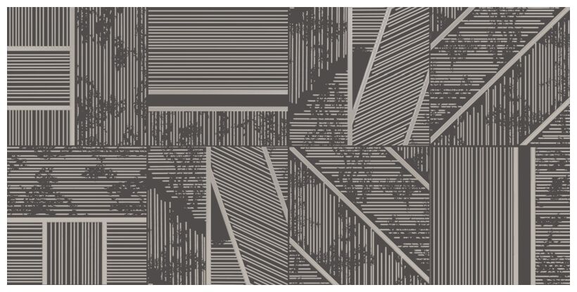 domino duo graphite a dekor 29.8x59.8 - zdjęcie główne