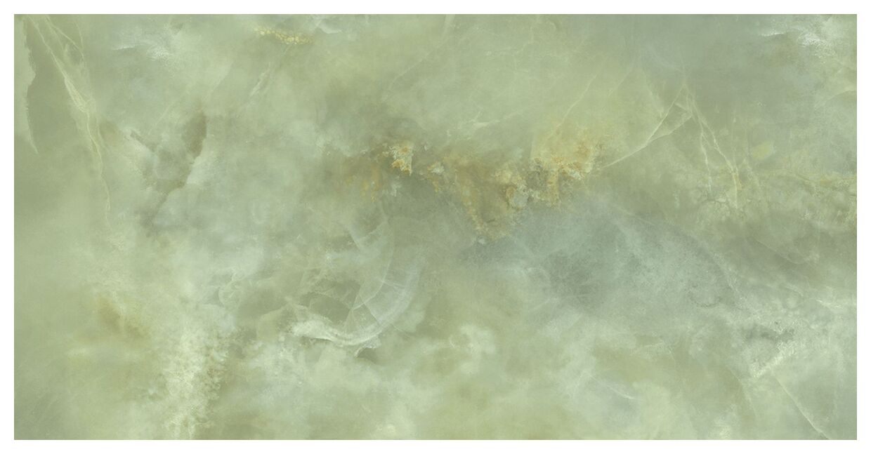 Biloba Green płytka ścienna 30,8x60,8 z zielonym kamieniopodobnym wzorem i błyszcząca powierzchnia