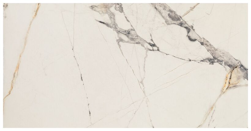 domino lilo bianco gres poler rektyfikowany 59.8x119.8x0.8 - zdjęcie główne