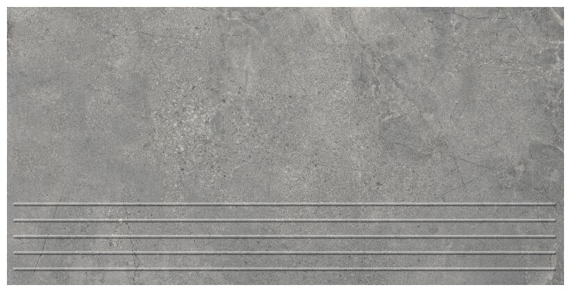 domino infinity light grey mat stopnica rektyfikowana 29.8x59.8x0.8 - zdjęcie główne