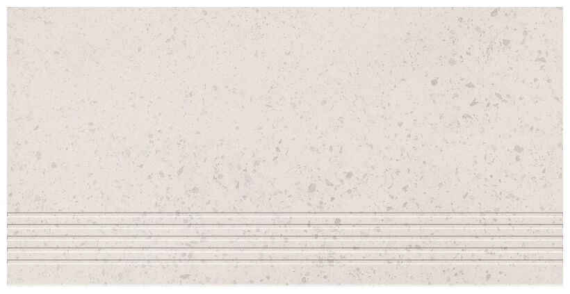 domino otis white stopnica rektyfikowana 29.8x59.8x0.8 - zdjęcie główne