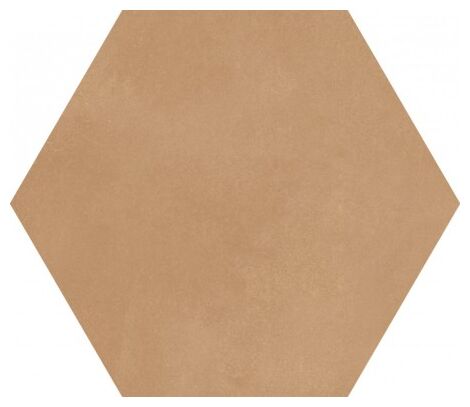 Sześciokątna płytka Berlin Terra EXA matt 21,5x25 w ciepłym brązowym odcieniu matowym