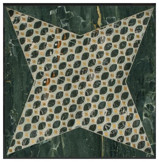 Płytka Polaris gres rektyfikowany 60x60 z wzorem marmuropodobnym w odcieniach zieleni i beżu