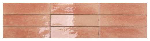 Intensywnie ceglasty Agadir Amaranto gres 7x28 z błyszczącą i nierównomierną powierzchnią