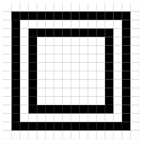 dune black&white grid gres 20x20 (187778n) - zdjęcie główne