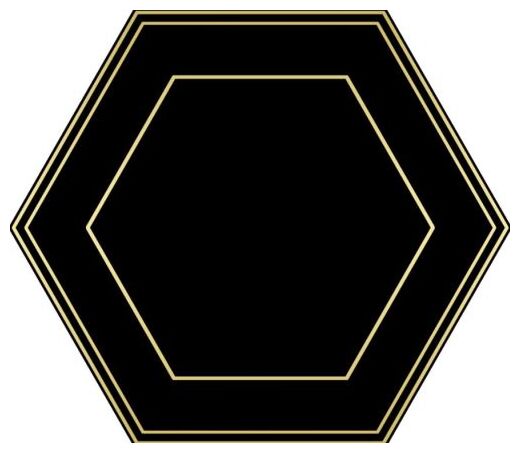 dune hexaline black comb gres 21.5x25 (187999) - zdjęcie główne