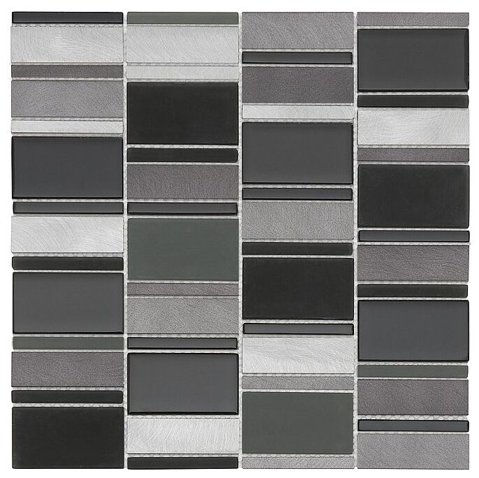 dunin allumi piano grey 73 mozaika metalowa 29.3x29.8 - zdjęcie główne