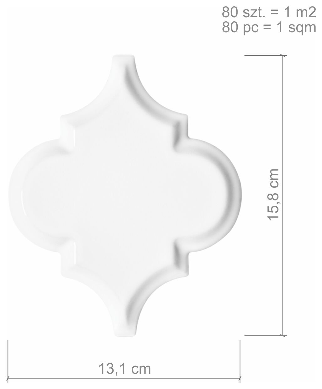 dunin arabesco white płytka ścienna 13.1x15.8 - zdjęcie nr: 4